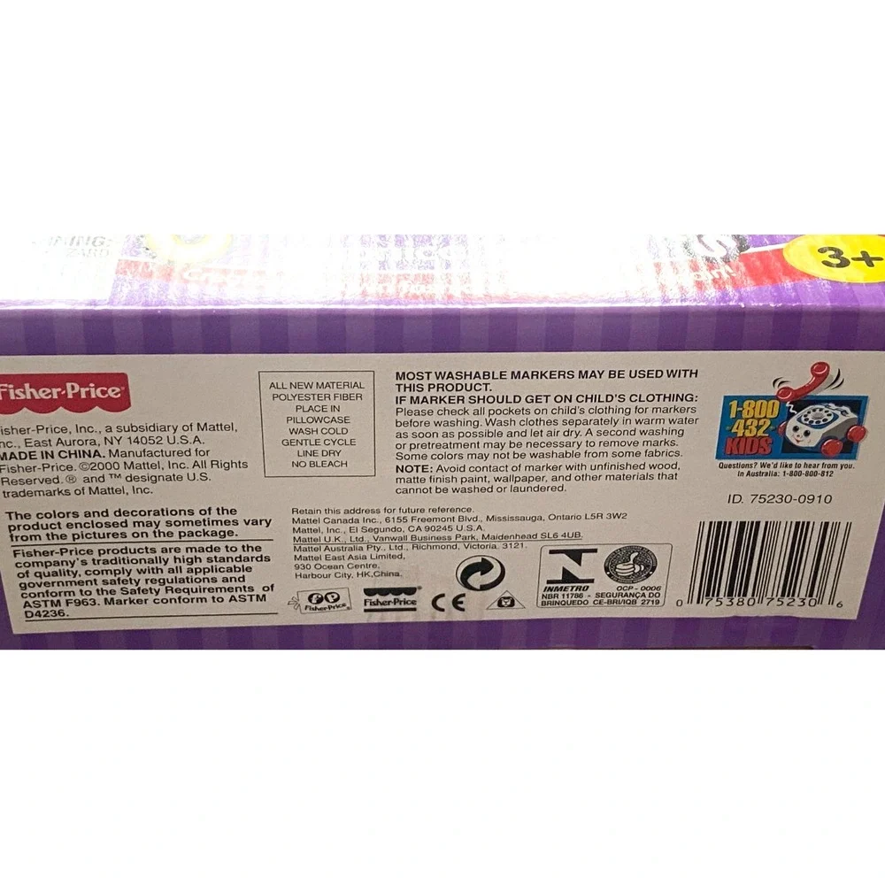 Vtg 2000 Fisher Price Color Me Cuties Veronica Violet Doll ~ New in Box